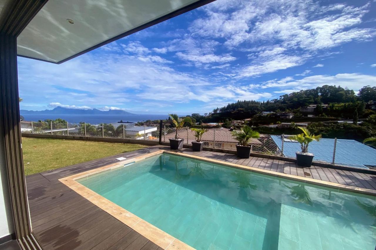 Villa Tiki Wonderfull Sea View Punaauia  Ngoại thất bức ảnh