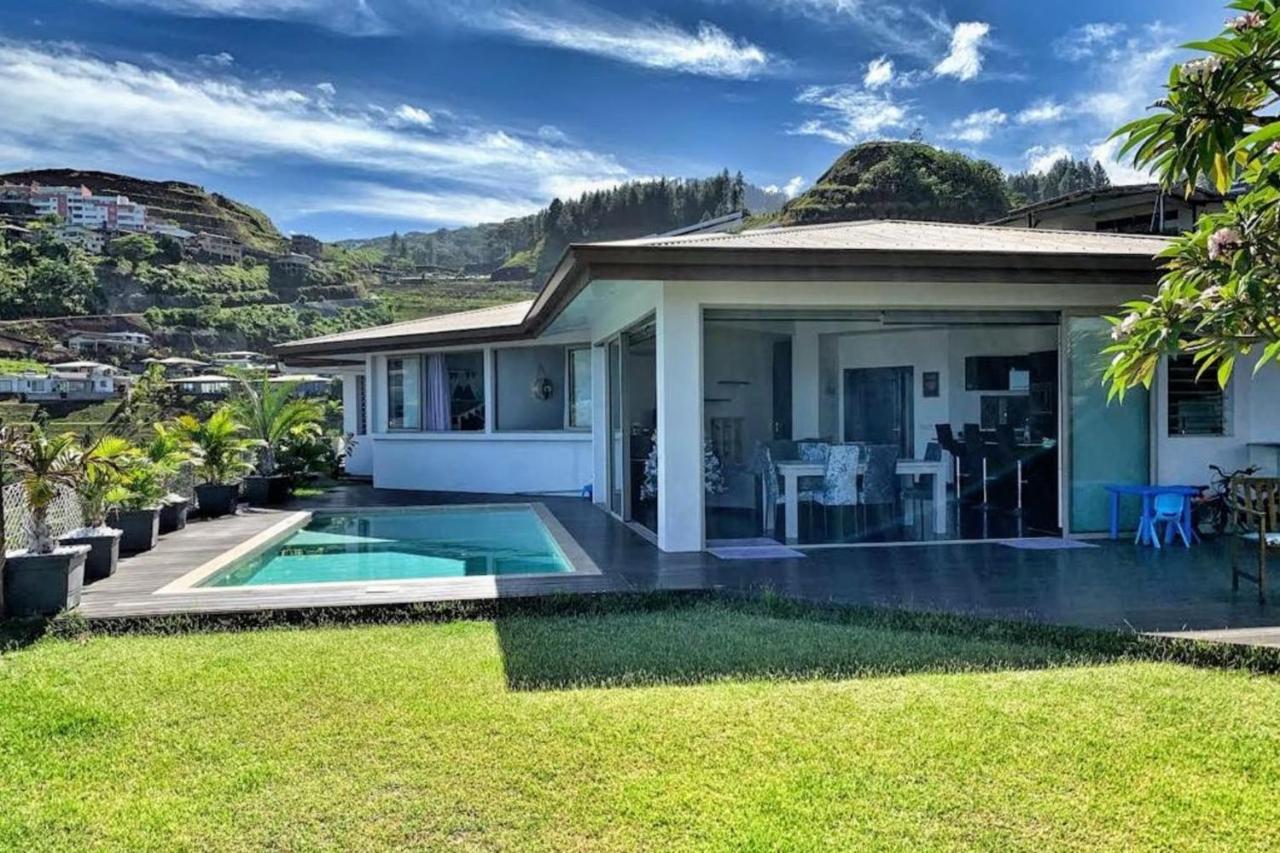 Villa Tiki Wonderfull Sea View Punaauia  Ngoại thất bức ảnh