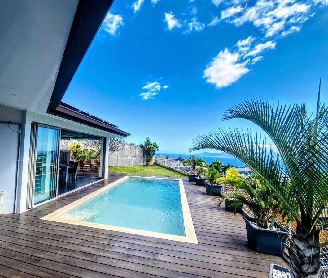 Villa Tiki Wonderfull Sea View Punaauia  Ngoại thất bức ảnh