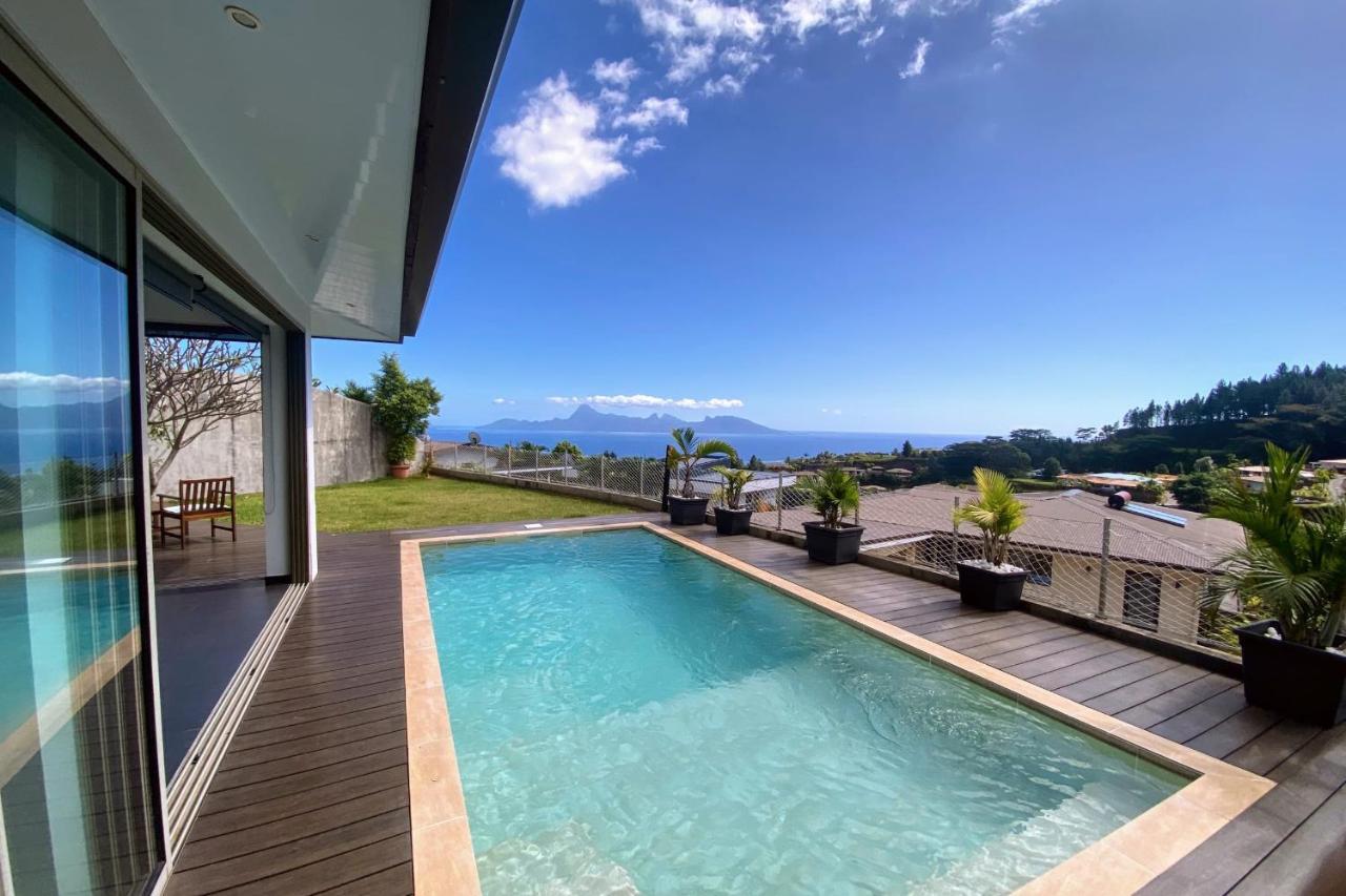 Villa Tiki Wonderfull Sea View Punaauia  Ngoại thất bức ảnh