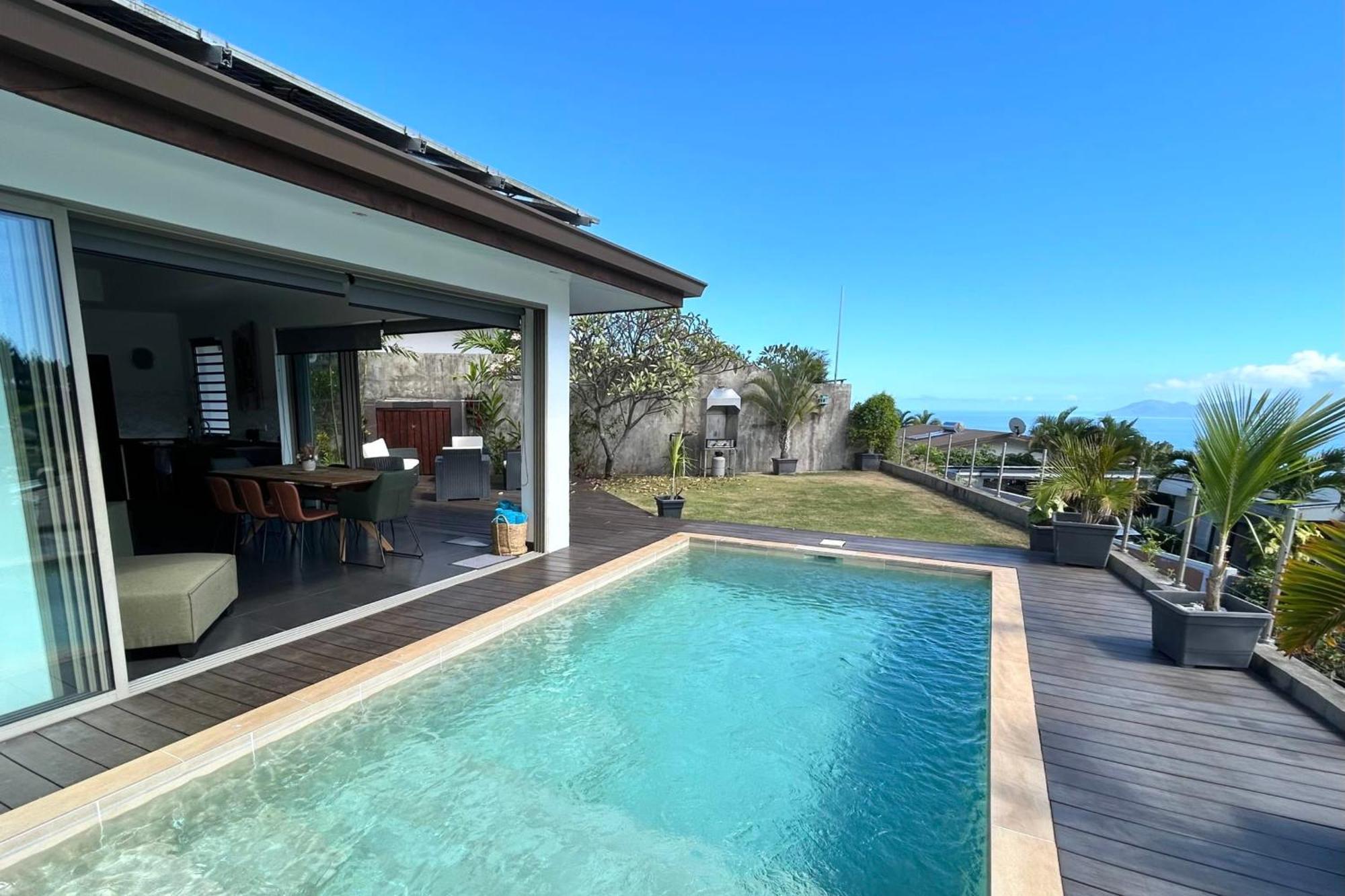 Villa Tiki Wonderfull Sea View Punaauia  Ngoại thất bức ảnh